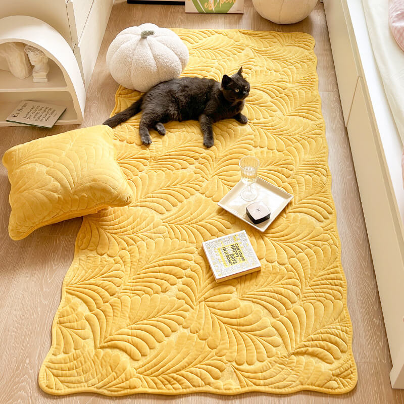 Leaf Cotton Mat Anti-scratch Protective Heavy-Duty Couch Cover