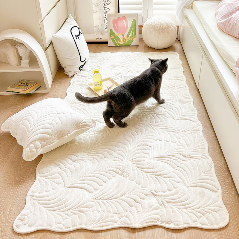 Leaf Cotton Mat Anti-scratch Protective Heavy-Duty Couch Cover