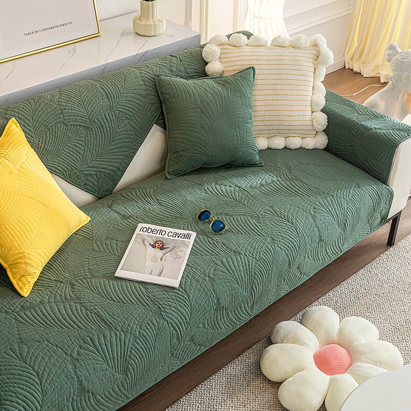 Leaf Sofa Mat Furniture Anti-scratch & Skid Protection Anti-Slip Couch Cover