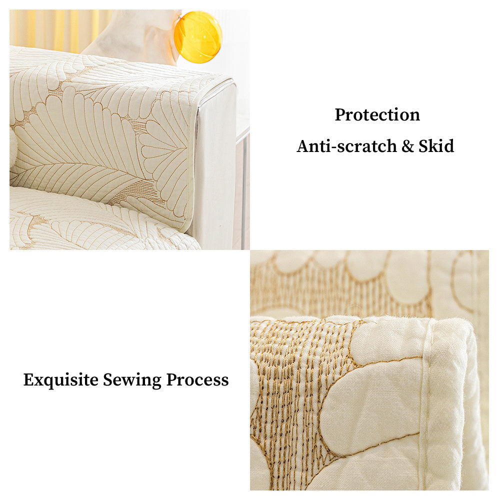 Leaf Sofa Mat Furniture Anti-scratch & Skid Protection Anti-Slip Couch Cover