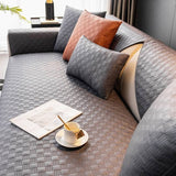 Water-resistant Leathaire Fabric Sofa Cover Furniture Protection Sleek Couch Cover