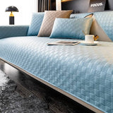 Water-resistant Leathaire Fabric Sofa Cover Furniture Protection Sleek Couch Cover