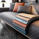 Water-resistant Leathaire Fabric Sofa Cover Furniture Protection Sleek Couch Cover