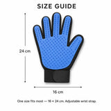 De-Shedding Grooming Gloves size guide