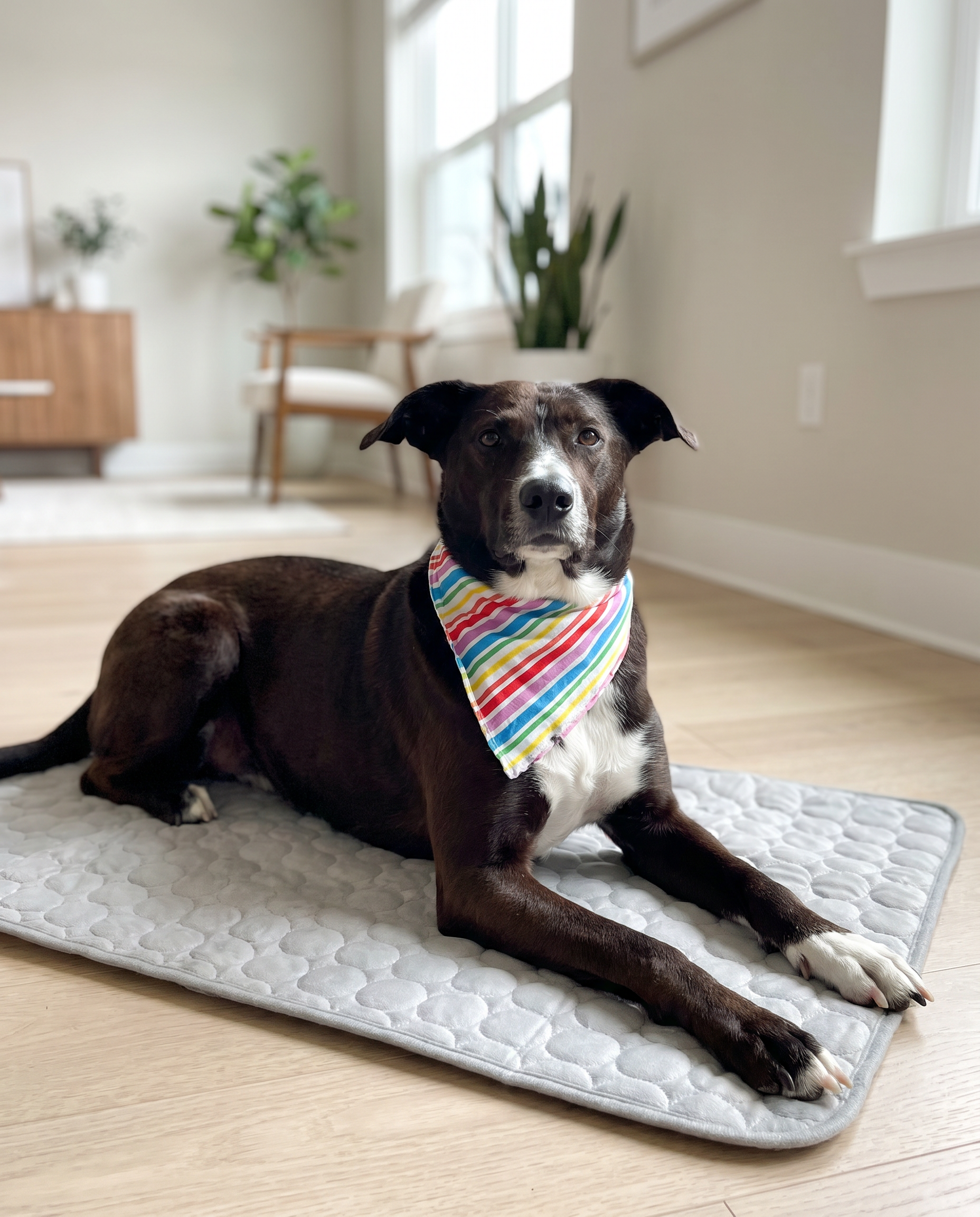 Pet Cooling Mat | Premium Cooling Silk Dog Cooling Bed | Lightweight Portable Mat for Instant Relief