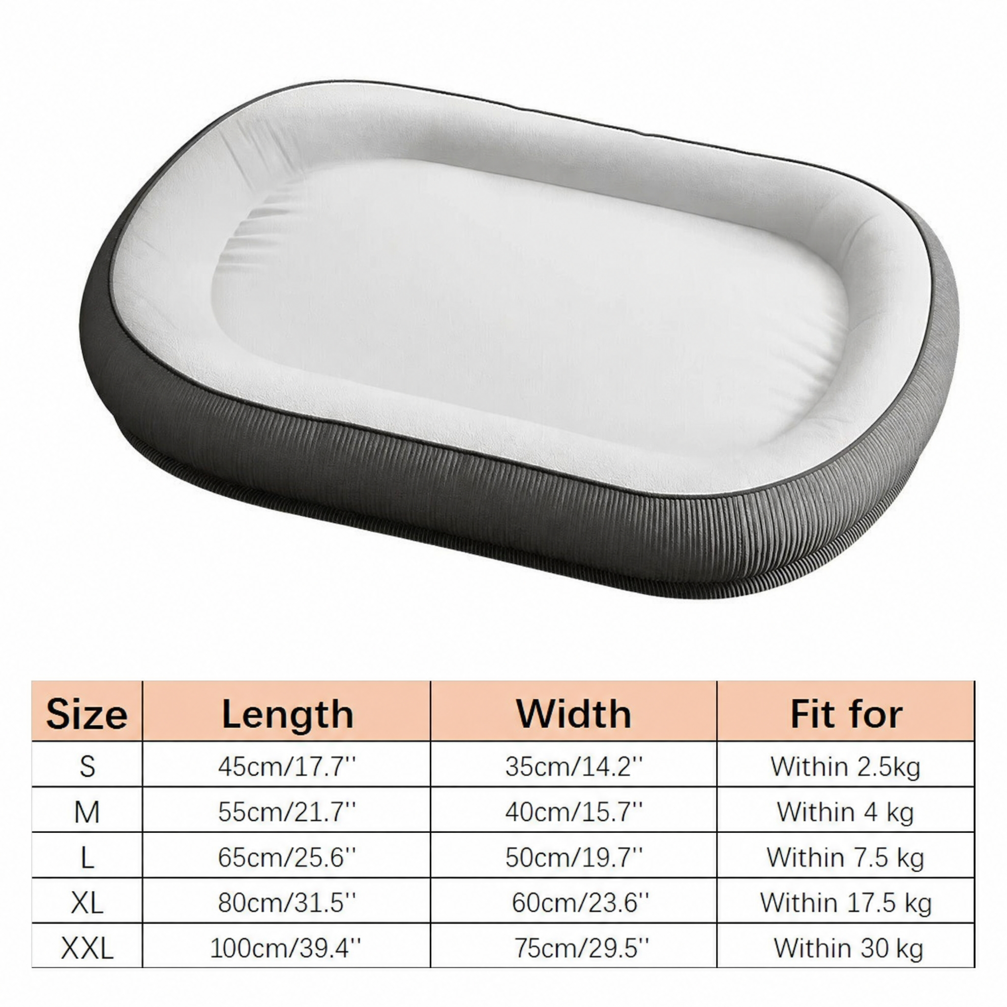 Breathable Cushioned Dog Bed Basket | Soft Mat for Small to Extra-Large Dogs