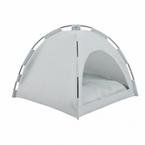 Semi-Enclosed Canvas Pet Tent Bed | Removable Cave Hut for Cats and Small Dogs