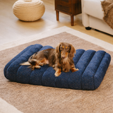Large Cozy Teddy-Fleece Dog Bed | Comfortable Crate Sofa for Autumn