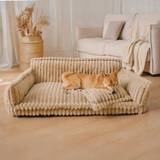 Pet's Cozy Plush Orthopedic Dog Bed | Soft Fluffy Sofa for Large Dogs