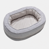 Orthopedic Dog Bed | Cozy Cotton Fleece Donut Design | Large Anti-Slip Waterproof Pet Bed