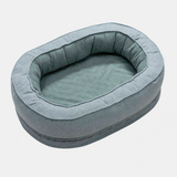 Orthopedic Dog Bed | Cozy Cotton Fleece Donut Design | Large Anti-Slip Waterproof Pet Bed