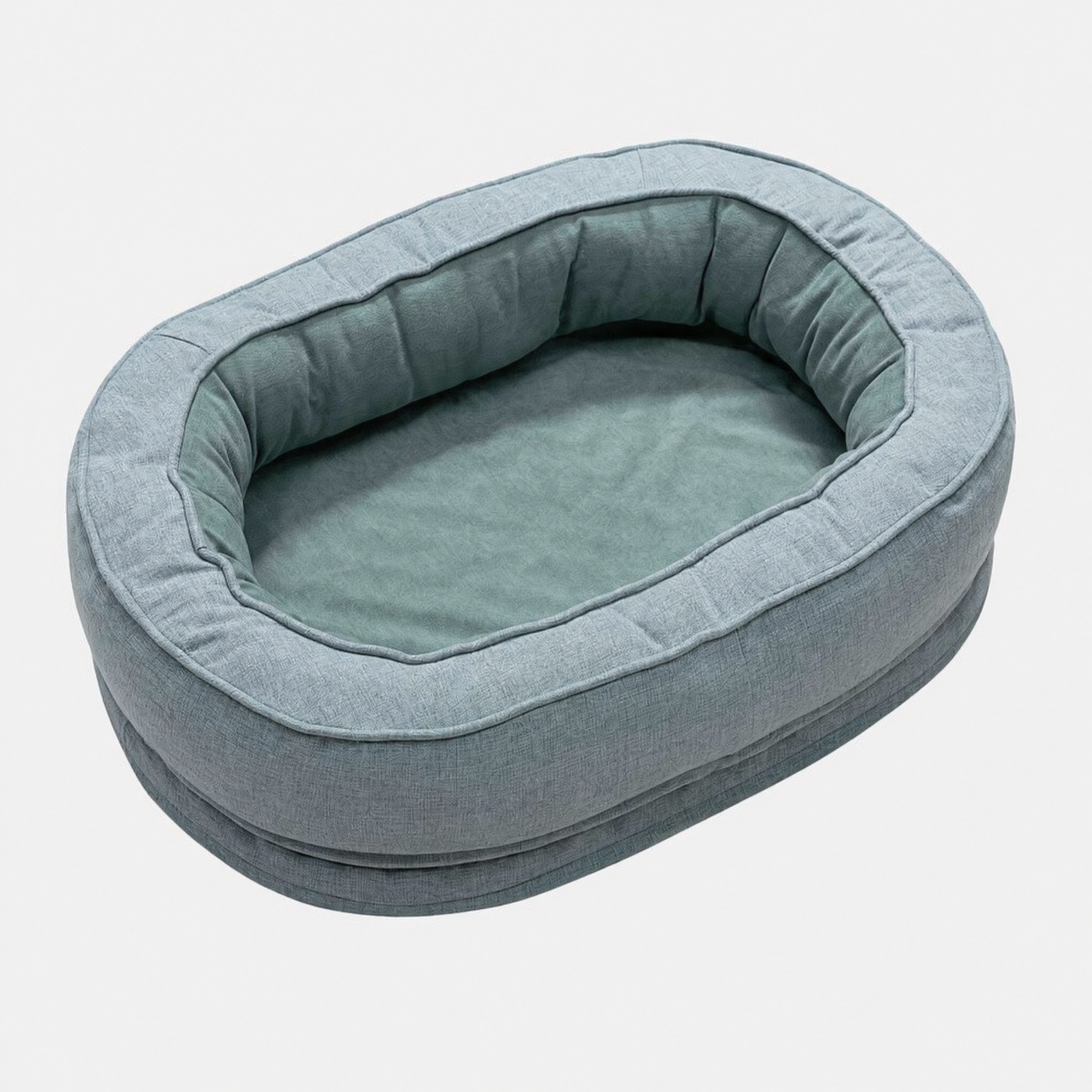 Orthopedic Dog Bed | Cozy Cotton Fleece Donut Design | Large Anti-Slip Waterproof Pet Bed
