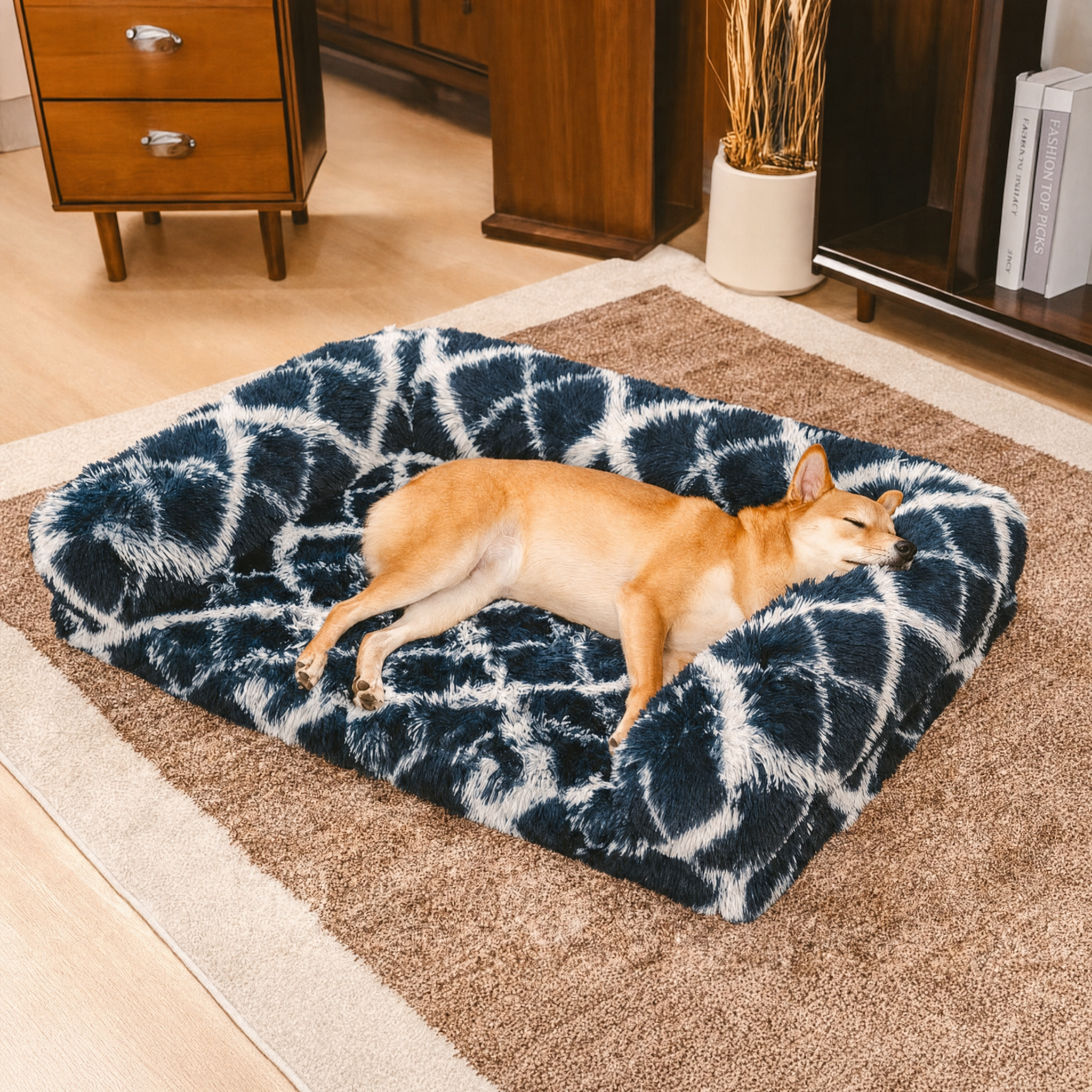 Pet's Classic Plaid Orthopedic Sofa Bed | Cozy and Supportive Design