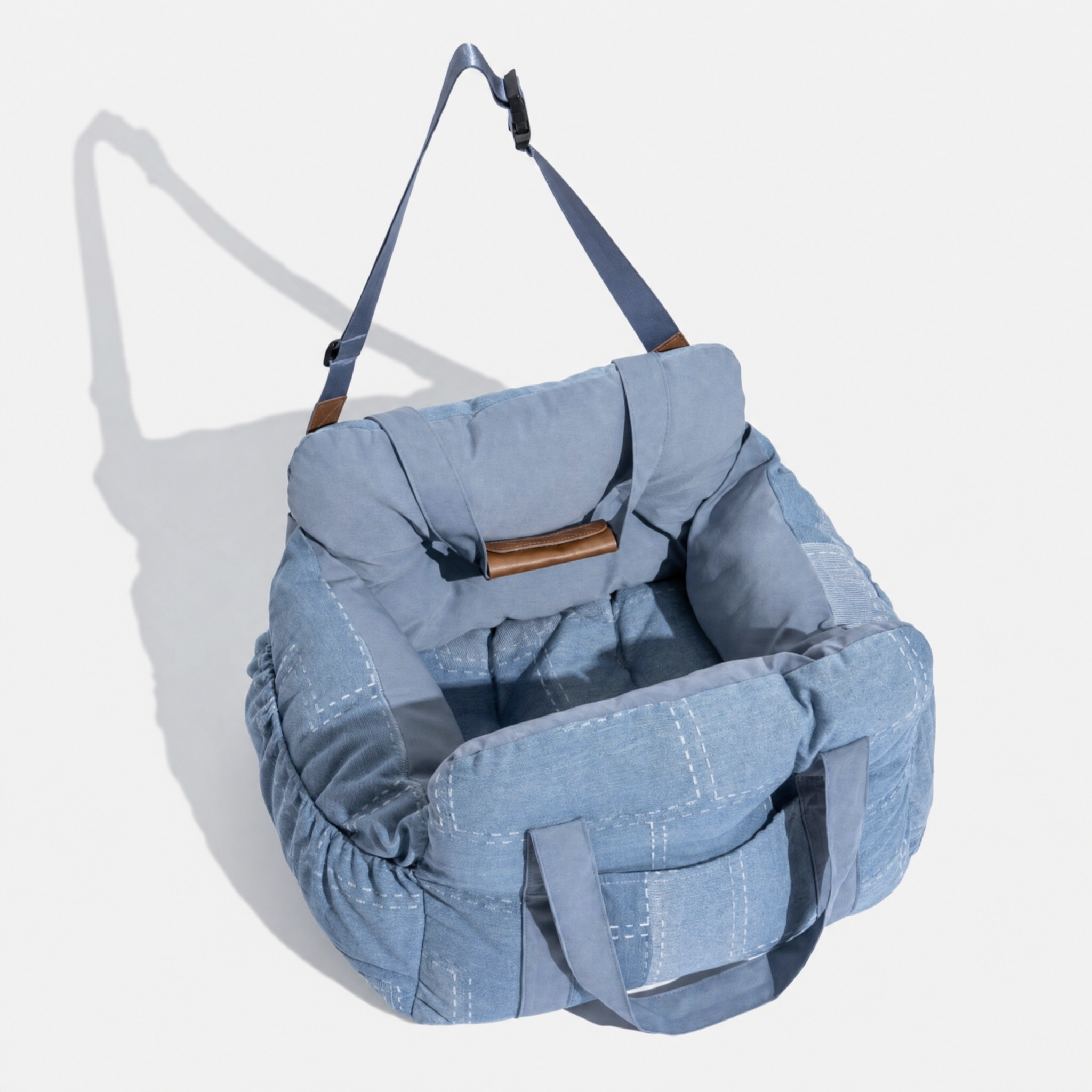 Pet Booster Seat | Portable Cotton Dog Car Bed | Comfortable Travel Accessory