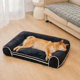 Pet's Cozy Faux Fur Orthopedic Dog Sofa Bed | Double-Layer Supportive Design