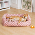 Pet's Cozy Plush Sofa Bed | Stylish Reversible Dog Bed
