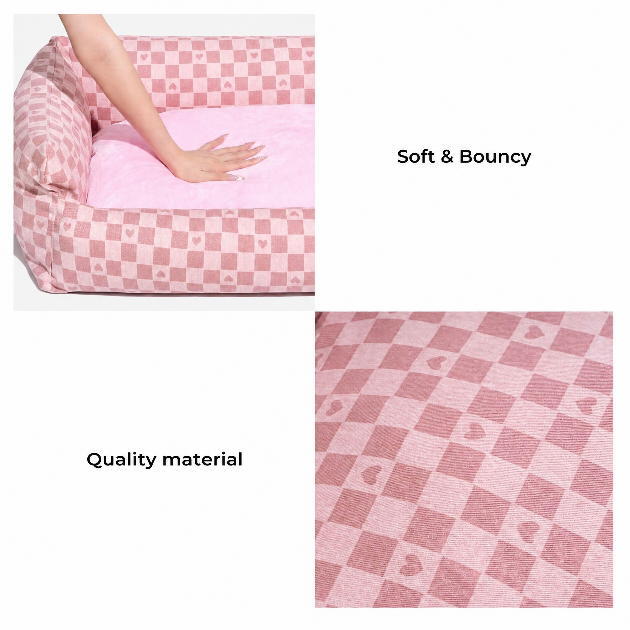 Pet's Cozy Plush Sofa Bed | Stylish Reversible Dog Bed