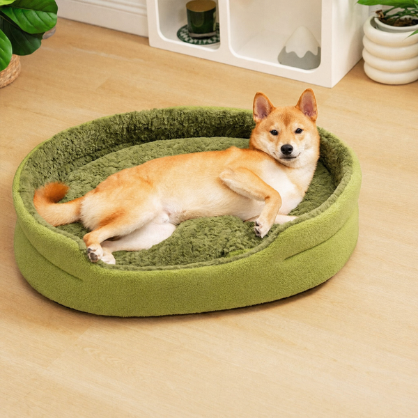 Pet's Plush Fleece Dog Bed | Comfortable Reversible Mat for All Seasons
