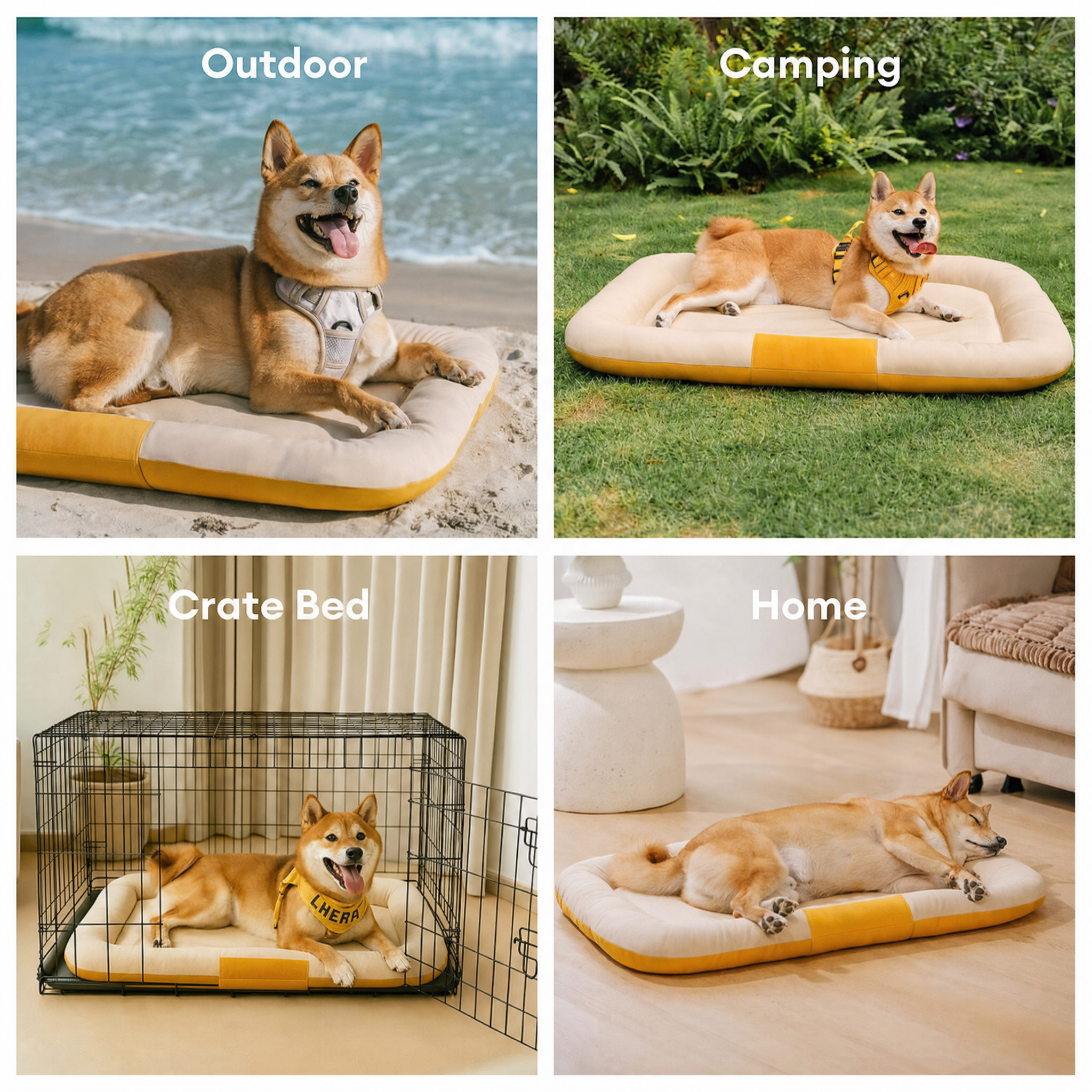 Orthopedic Memory Foam Dog Mat | Waterproof Chew-Proof Bed | Comfortable and Durable Support