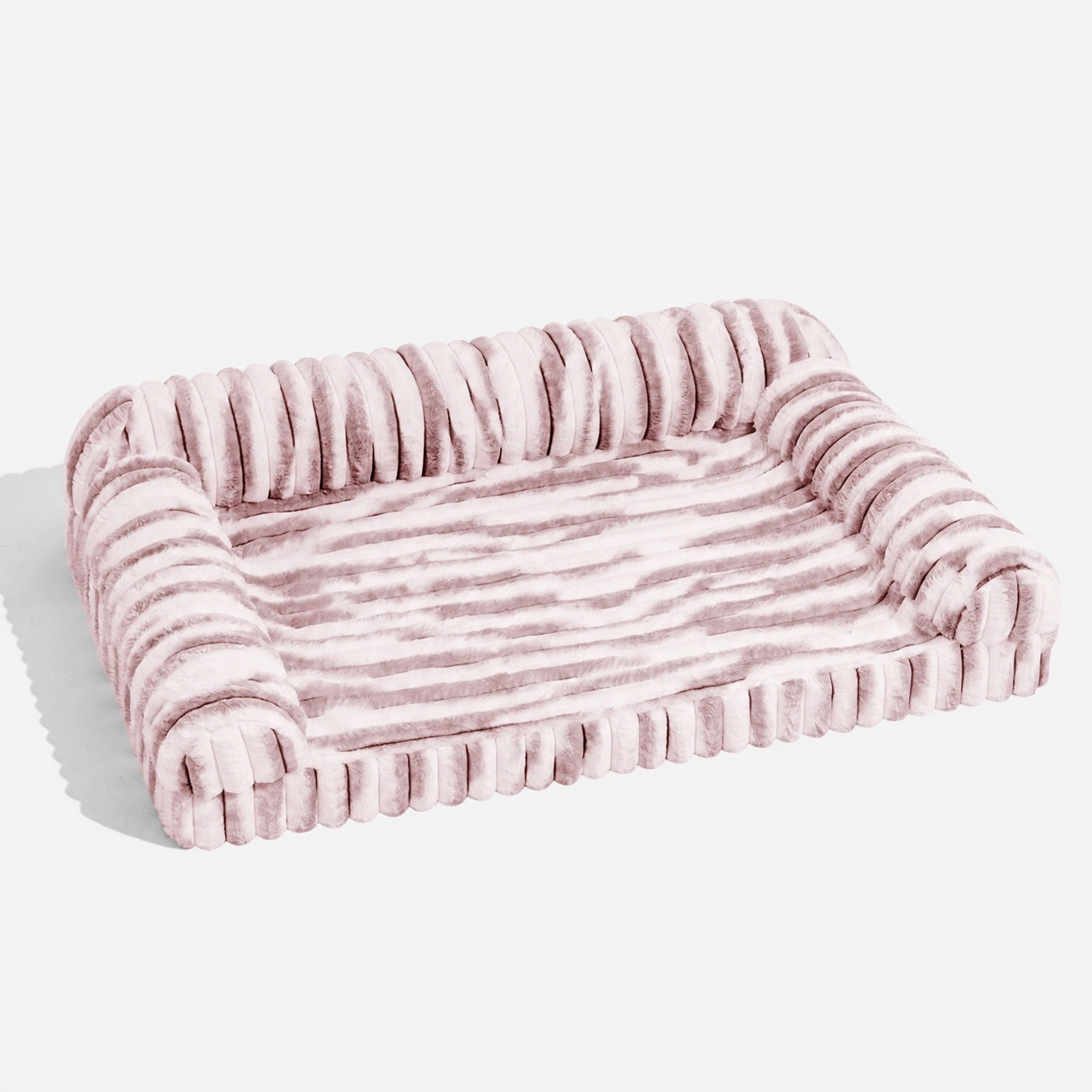Pet's Cozy Faux Fur Dog Bed | Orthopedic Supportive Bolster for Comfort