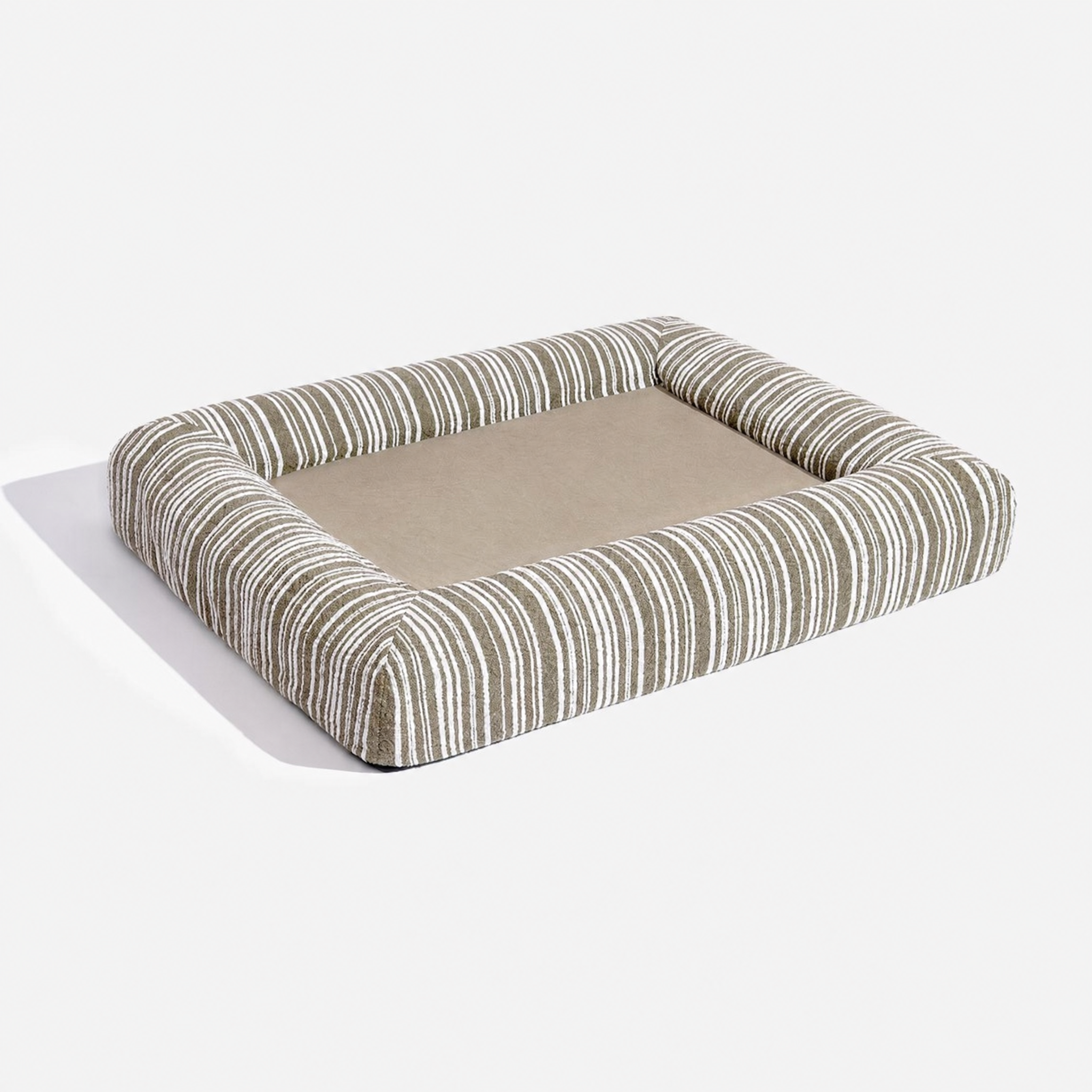 Orthopedic Dog Bed | Textured Stripe Design | Cozy Large Supportive Pet Bed