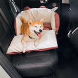 Dog Car Seat Bed | Plush Multifunctional Pet Car Seat | Cozy Safety Booster Seat