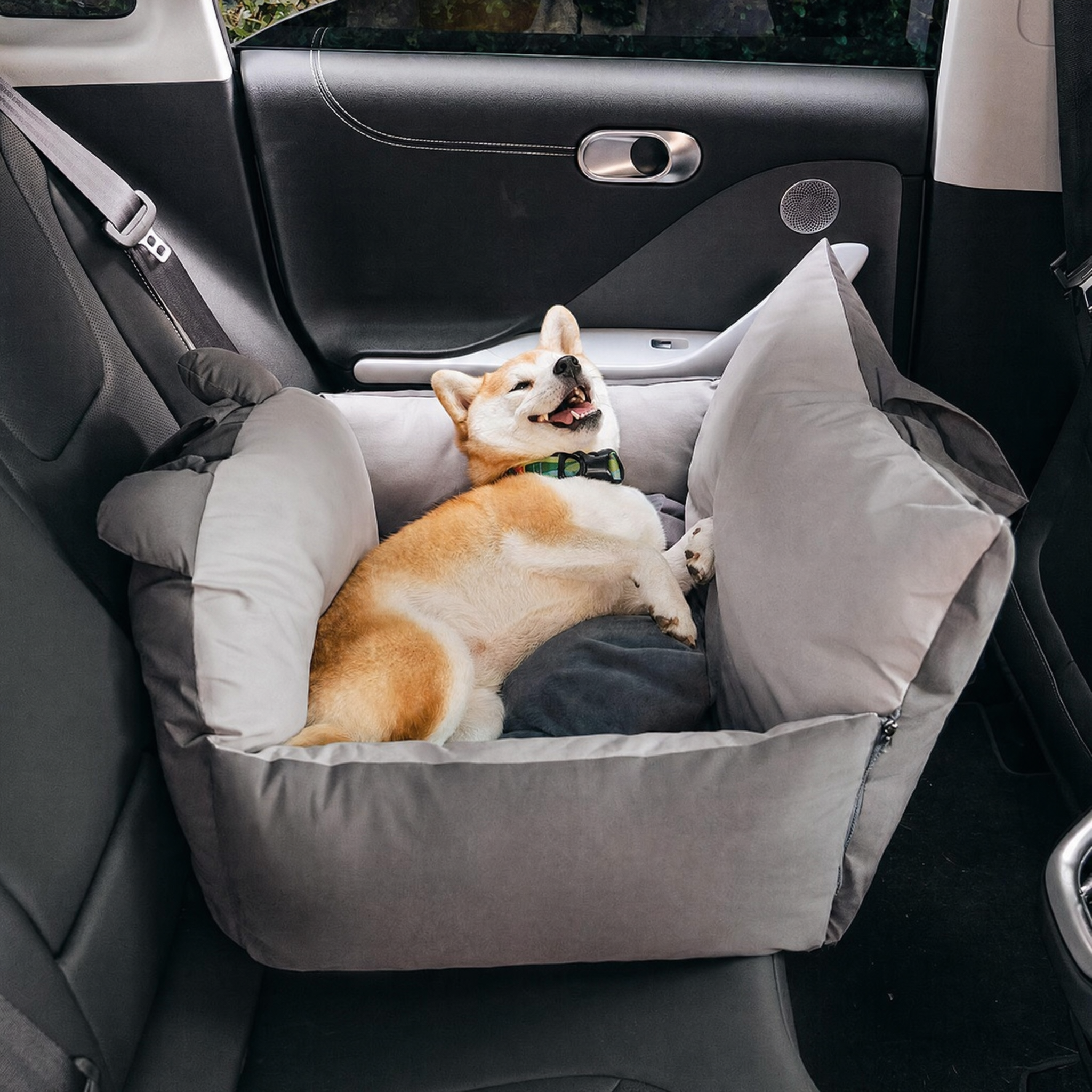 Dog Car Seat Bed | Plush Multifunctional Pet Car Seat | Cozy Safety Booster Seat