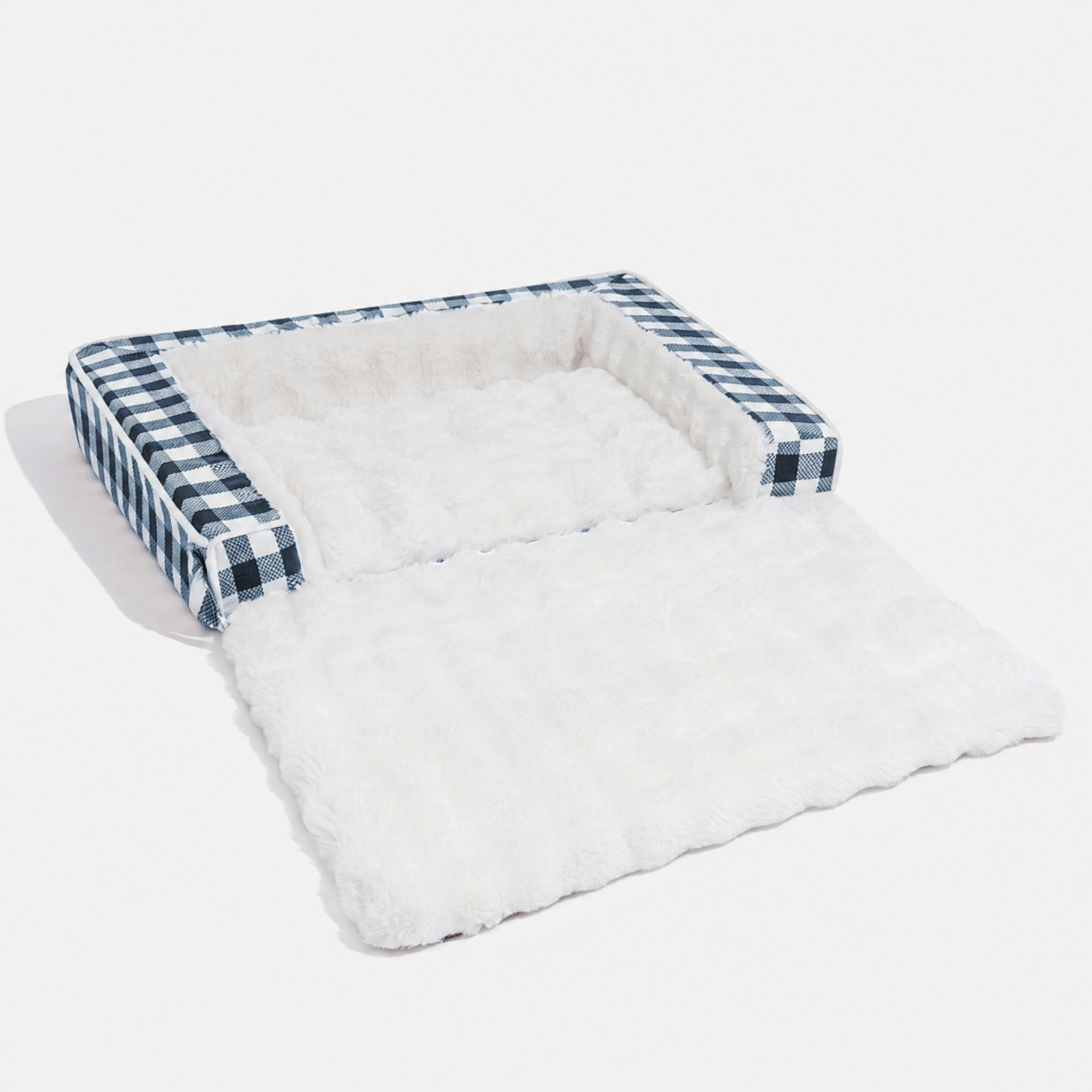 Pet's Ergonomic Plush Dog Bed | Expandable Calming Sleeping Mat