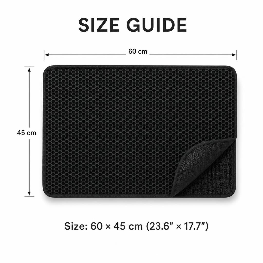 Litter Mat size guide